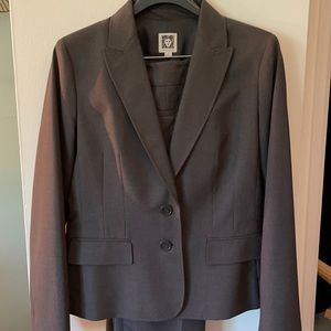 Anne Klein Stone Grey Pant Suit NWT